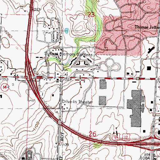 Topographic Map of Ryan Brothers Emergency Medical Services Station 3, WI