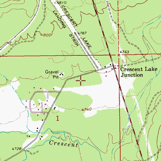 Topographic Map of Central Cascade Fire and Emergency Medical Services Heliport, OR