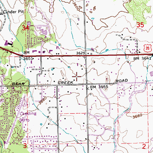 Topographic Map of American Red Cross Mountain River Chapter, OR