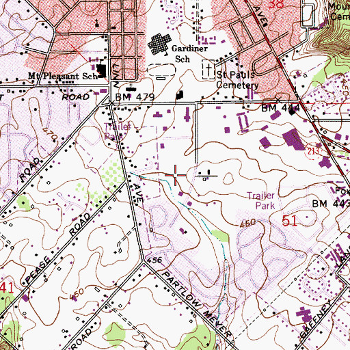 Topographic Map of Clackamas County Public Health Administration Central Office, OR