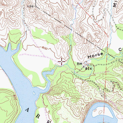 Topographic Map of Boot Canyon, CA