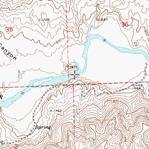 Topographic Map of Priest Hole Boat Launch, OR