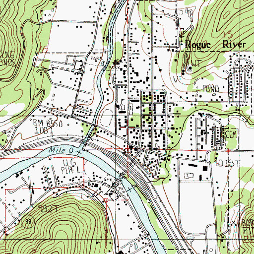 Topographic Map of Woodville Museum, OR