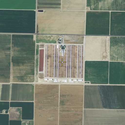 Aerial/Satellite Image of De Groot Dairy Number 4, CA