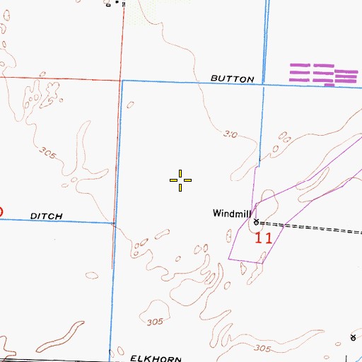 Topographic Map of Elkhorn Dairy, CA