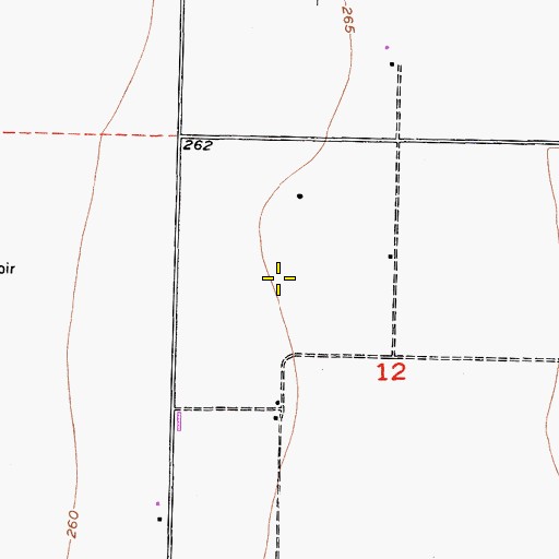 Topographic Map of J R Dairy, CA