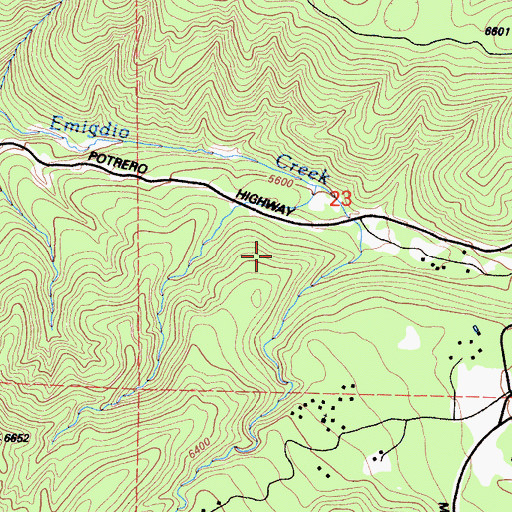 Topographic Map of Camp Trefoil Boy Scout Camp (historical), CA