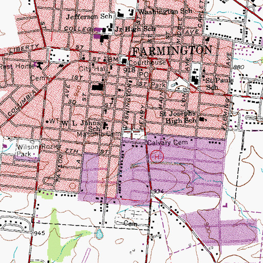 Masonic Cemetery of Farmington, MO