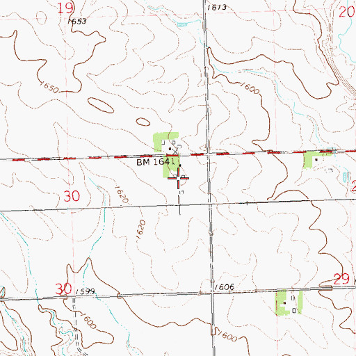 Topographic Map of Ranger Farms, MN