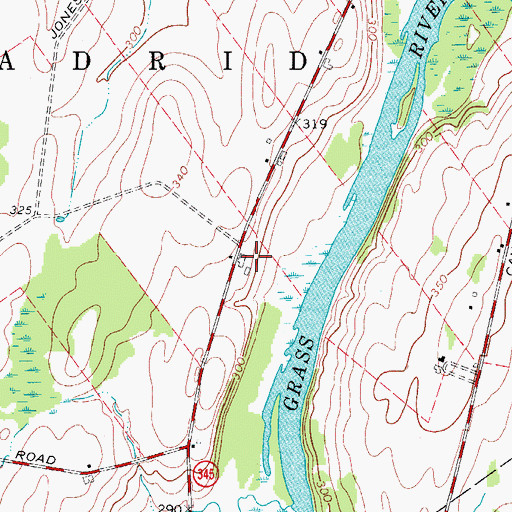 Topographic Map of Paradise Valley Farm, NY