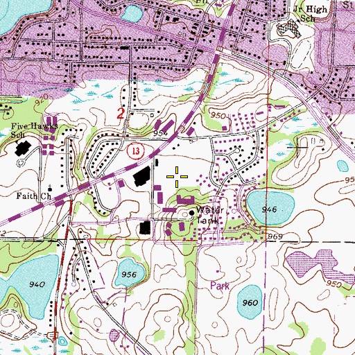 Topographic Map of Prior Lake Drive-In (historical), MN