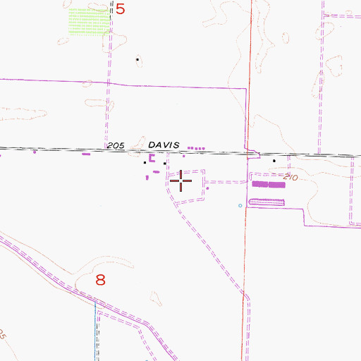 Topographic Map of Ruann Dairy, CA