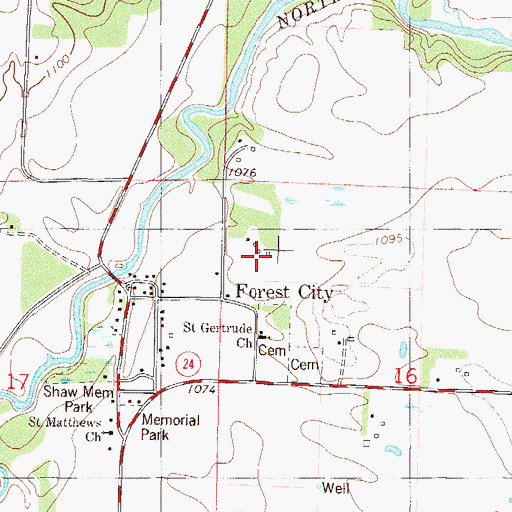 Topographic Map of Mar Doll Farm, MN