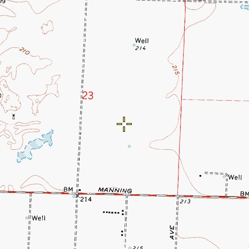 Topographic Map of A and M Farms Dairy, CA