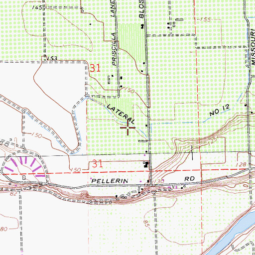 Topographic Map of Heritage Nut Farm, CA