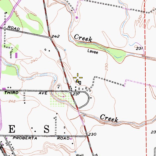Topographic Map of Haleakala Ranch, CA