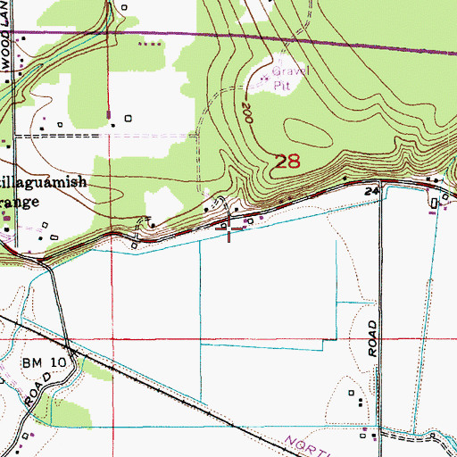 Topographic Map of Stangeland Farms, WA