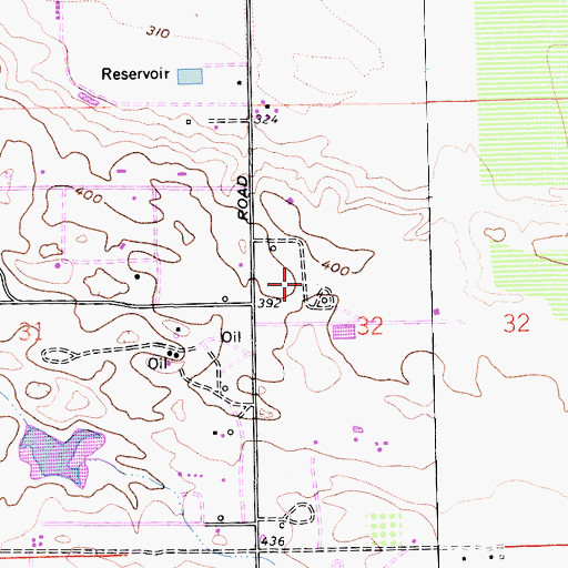 Topographic Map of Plantel Nurseries, CA