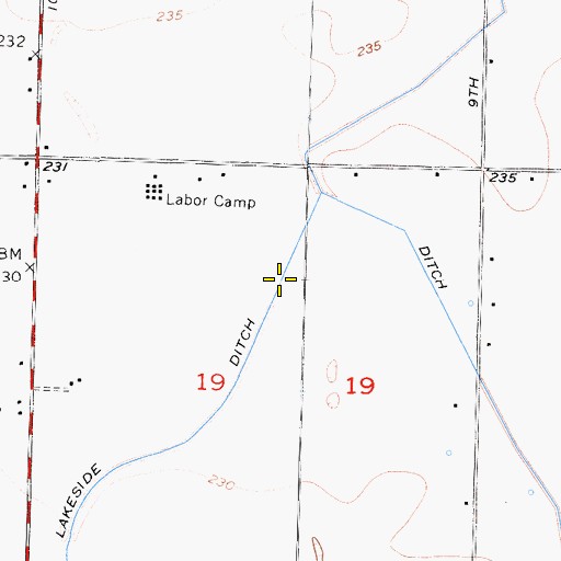 Topographic Map of Diamond D Dairy, CA