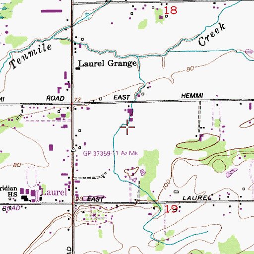 Topographic Map of Gold Crest Farm, WA