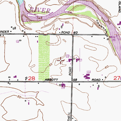 Topographic Map of Huisman Farms, WA