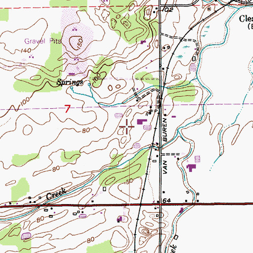 Topographic Map of Rollin Hill Farm, WA