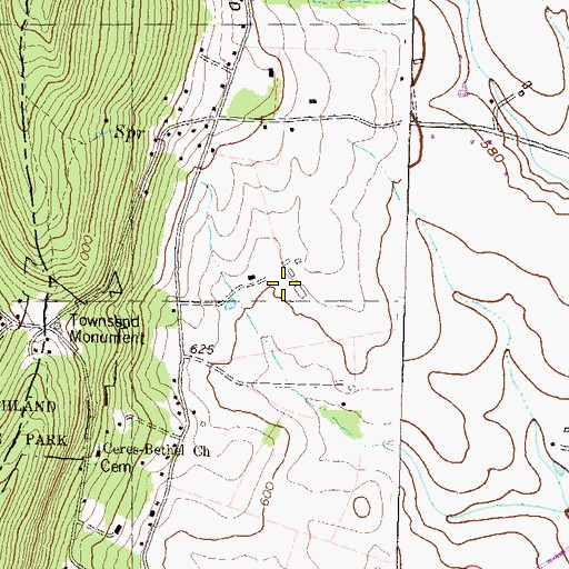 Topographic Map of Char Mar Dairy Farm, MD