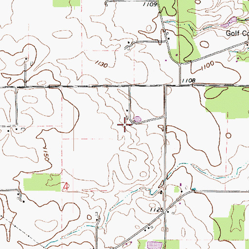 Topographic Map of Arlo Acres, OH