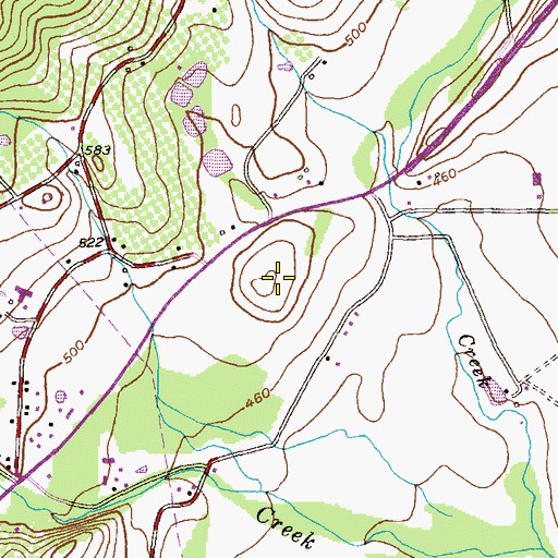 Topographic Map of Catoctin Breeze Vineyard, MD