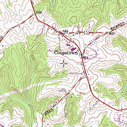 Topographic Map of Harford Vineyard, MD