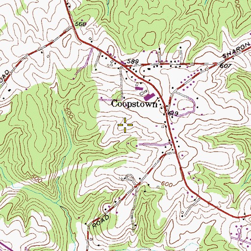 Topographic Map of Harford Vineyard, MD