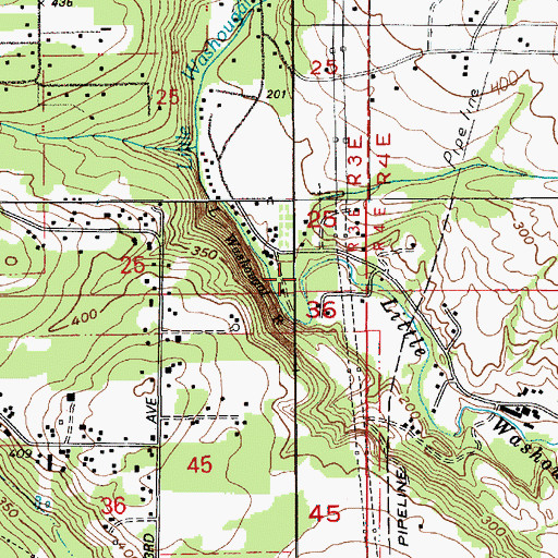 Topographic Map of Carnelian Creek, WA