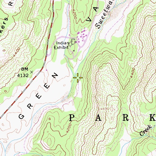 Topographic Map of Cold Stream, CA