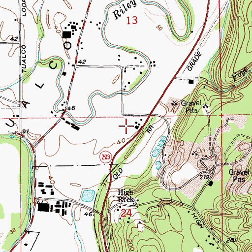 Topographic Map of Hollandia Farms, WA