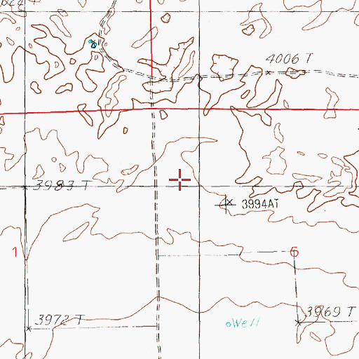 Topographic Map of J - Lu Dairy, NM