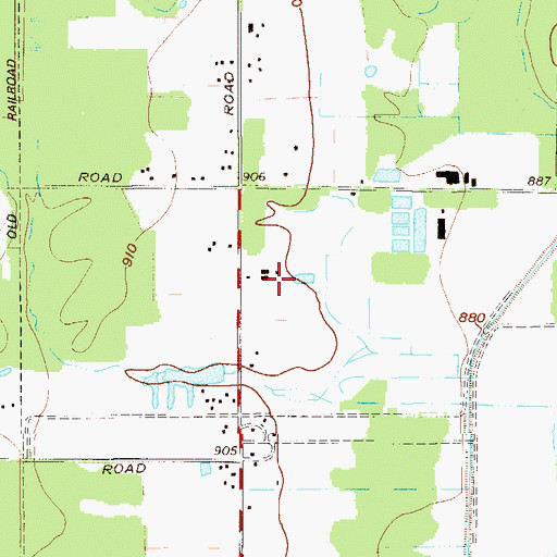 Topographic Map of B M Farm, OH