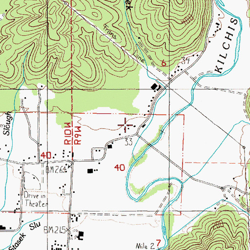 Topographic Map of Kilchis Valley Dairy, OR