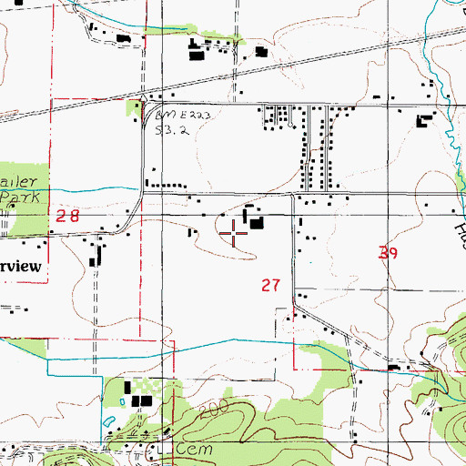 Topographic Map of Coastal View Dairy, OR