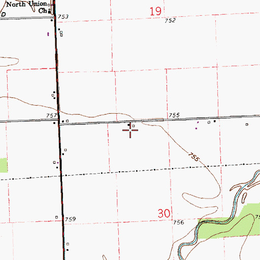 Topographic Map of Tri Sis Farm, OH