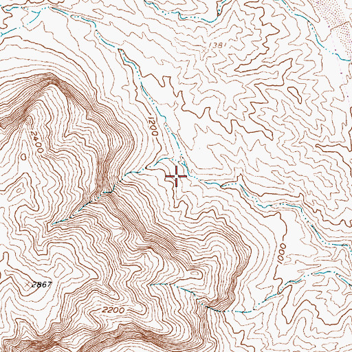 Topographic Map of Latos Pools, NV