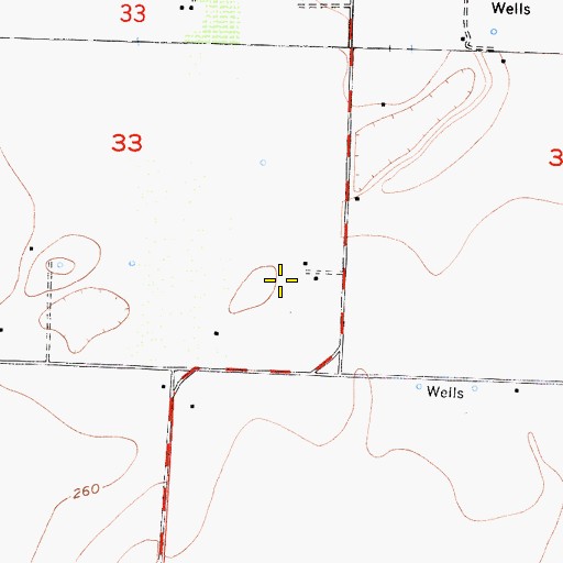 Topographic Map of Adamscows Dairy, CA