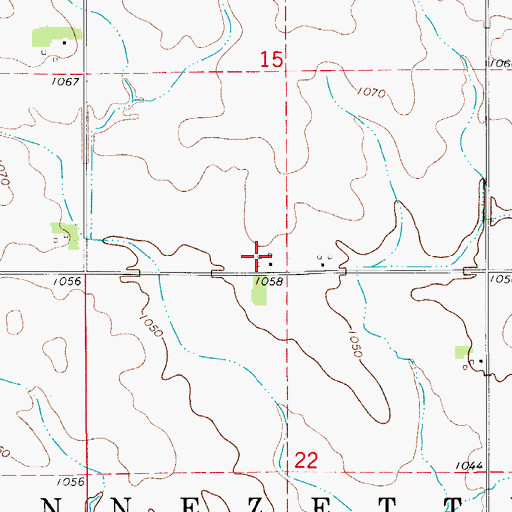 Topographic Map of Reser Farms, IA