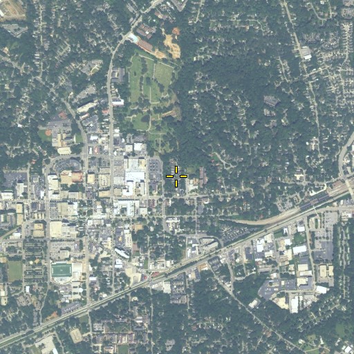 Aerial/Satellite Image of Ponce De Leon Court Historic District, GA