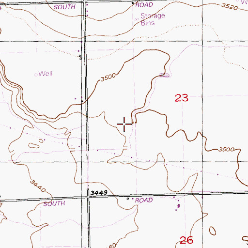 Topographic Map of Lateral 10 South A, ID