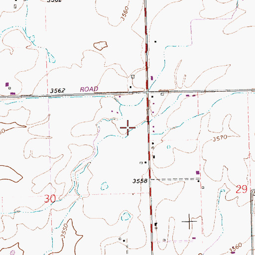Topographic Map of Lateral 1465A2, ID