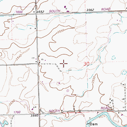 Topographic Map of Lateral 1465A3, ID