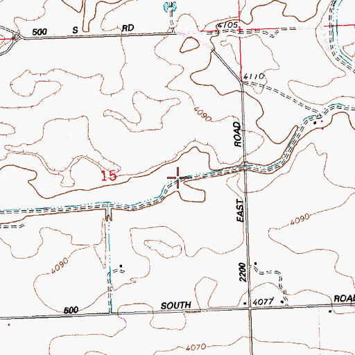 Topographic Map of Lateral 16, ID