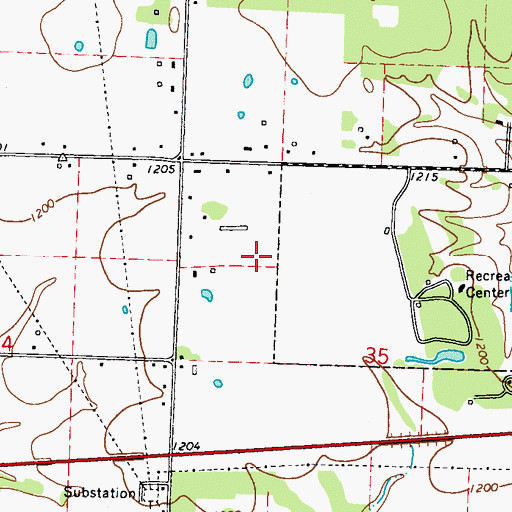 Topographic Map of Neosho Middle School, MO