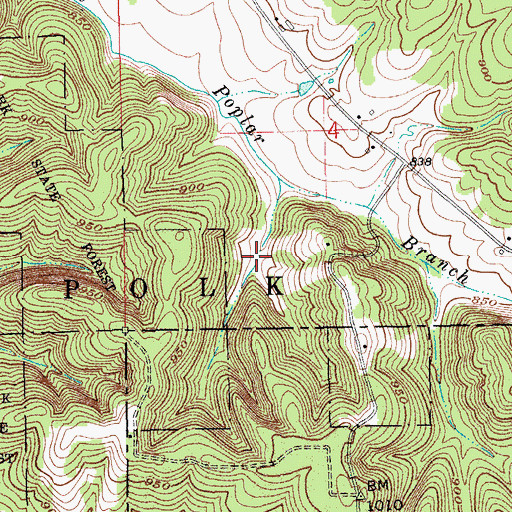 Topographic Map of Woof Lake, IN