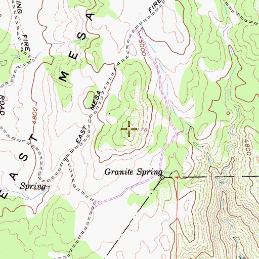 Topographic Map of East Mesa, CA